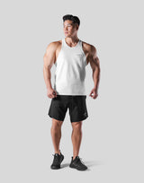 Back Emblem Training Tanktop - White