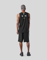 Back Mesh Standard Tanktop - Black
