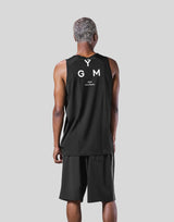 Back Mesh Standard Tanktop - Black