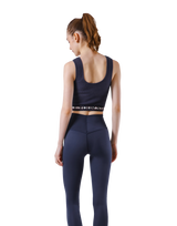 Border Rib Woven Tanktop - Navy