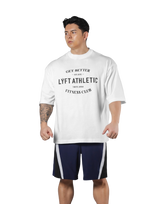 LÝFT Athletic Logo Extra Big T-Shirt - White