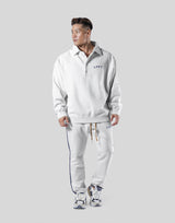 18 Logo Sweat Polo Shirt - Ivory