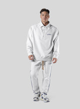 18 Logo Sweat Polo Shirt - Ivory