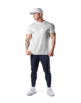 Multi Pattern Stretch T-Shirt - White