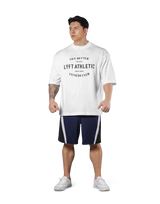 LÝFT Athletic Logo Extra Big T-Shirt - White