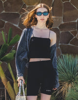 Cup In LÝFT Logo Camisole - Black