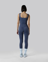 Square Neck Sports Bratop - Navy