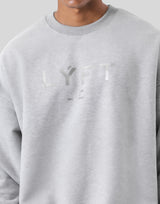 LÝFT Oversize Crew Neck Sweat - Grey