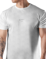 Multi Pattern Stretch T-Shirt - White