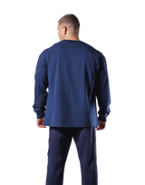 Vintage London Logo Long T-Shirt - Navy