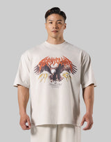 Eagle Graphic Vintage Big T-Shirt - Ivory