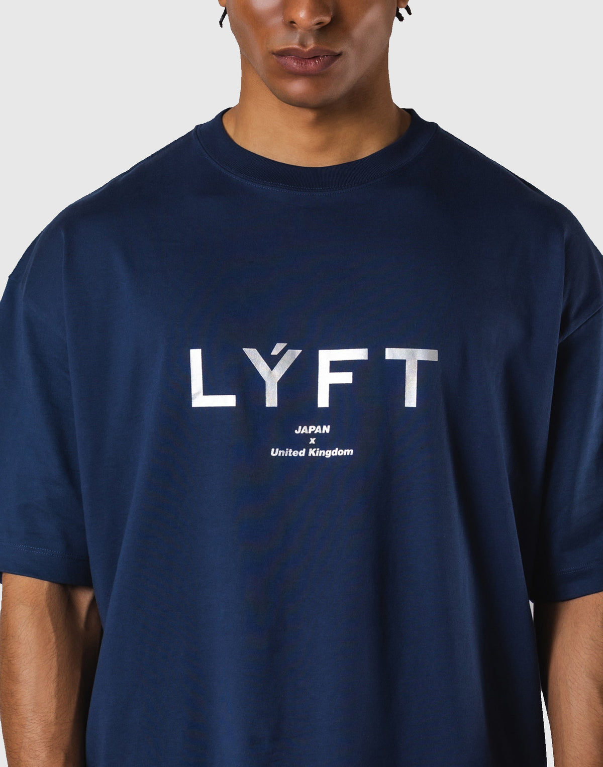 LÝFT Logo Big T-Shirt V.2 - Navy