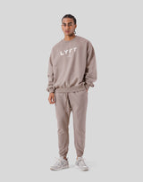LÝFT Oversize Crew Neck Sweat - Beige