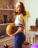 Bicolor Drawcord T-Shirt - Ivory