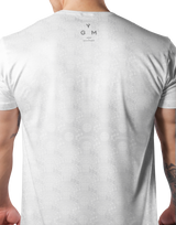 Multi Pattern Stretch T-Shirt - White