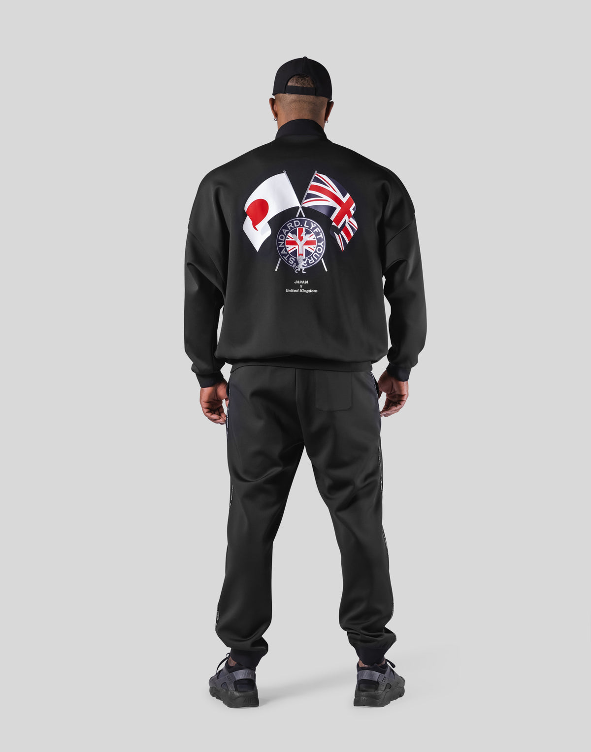 New Flag Oversize Track Jacket - Black