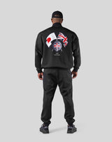 New Flag Oversize Track Jacket - Black