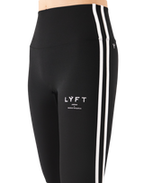 2라인 하이 라이즈 레깅스 V.2 - 블랙