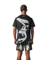 Faded Graphic Slim Fit T-Shirt - Black