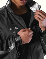 Silver Line Tech Zip Jacket - Black