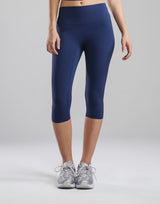 LÝFT Logo Capri Leggings - Navy