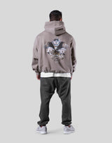 LÝFT × COR Limited Graphic Sweat Hoodie - Beige