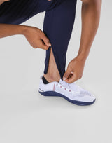 Logo Line Stretch Pants - Navy