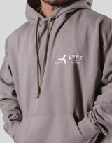 LÝFT × COR Limited Graphic Sweat Hoodie - Beige