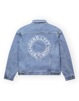 Back Emblem Denim Jacket - Blue