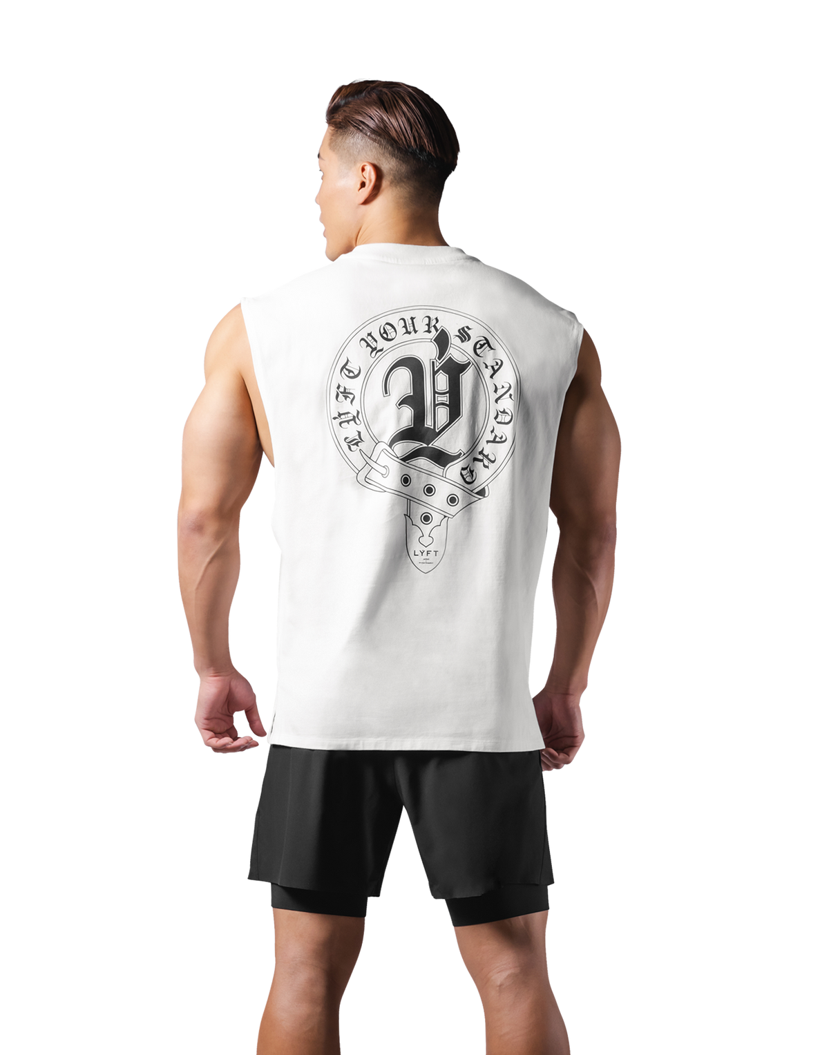 Old English No Sleeve - White