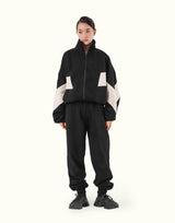 Loose Fit Zip Up Sweat Jacket 2 - Black