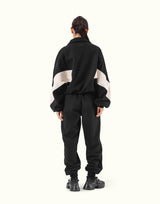 Loose Fit Zip Up Sweat Jacket 2 - Black
