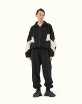 Loose Fit Zip Up Sweat Jacket 2 - Black