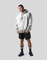 Heritage Logo Oversize Sweat Hoodie - Grey