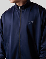 New Flag Oversize Track Jacket - Navy