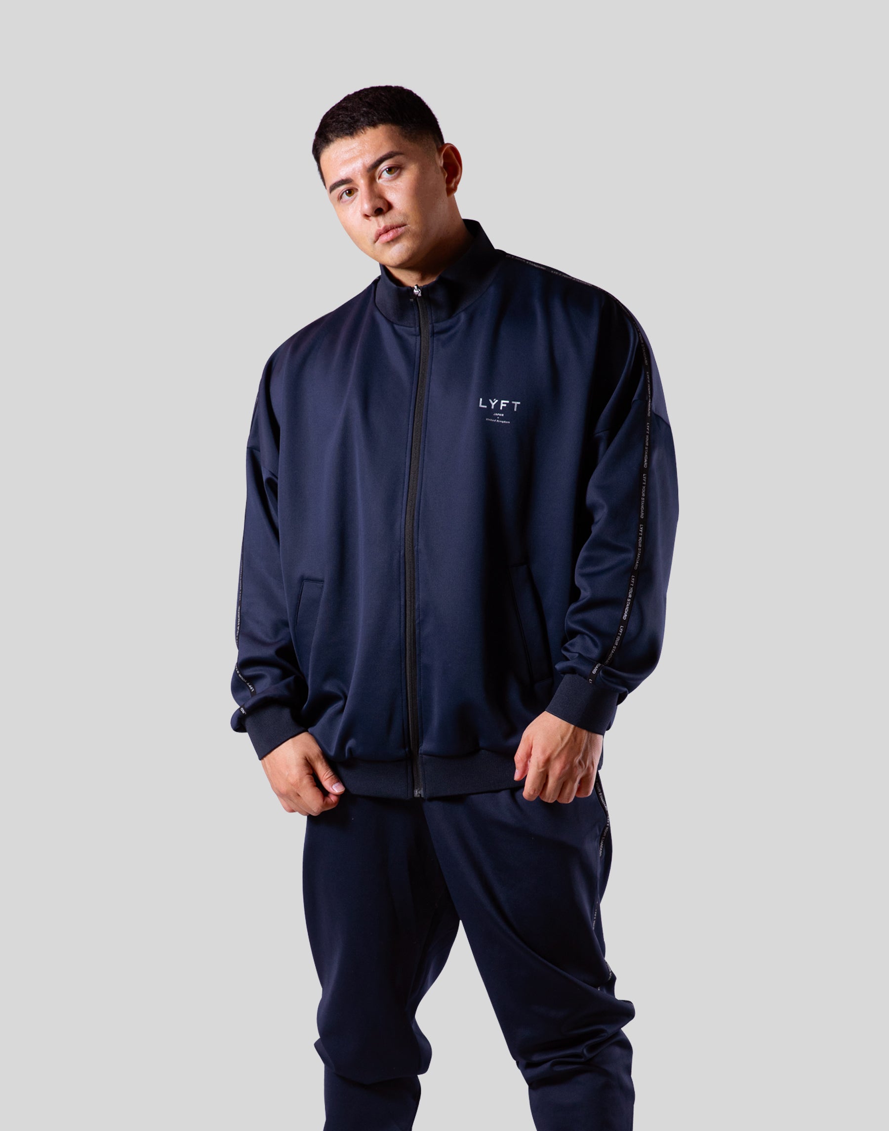 New Flag Oversize Track Jacket - Navy – LÝFT