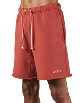 LÝFT Cut-Off Sweat Pants - Orange