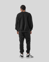 LÝFT Oversize Crew Neck Sweat - Black