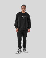 LÝFT Oversize Crew Neck Sweat - Black