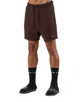 LÝFT Logo Sweat Shorts - Brown