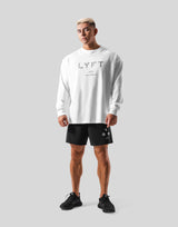 LÝFT Logo Long T-Shirt - White