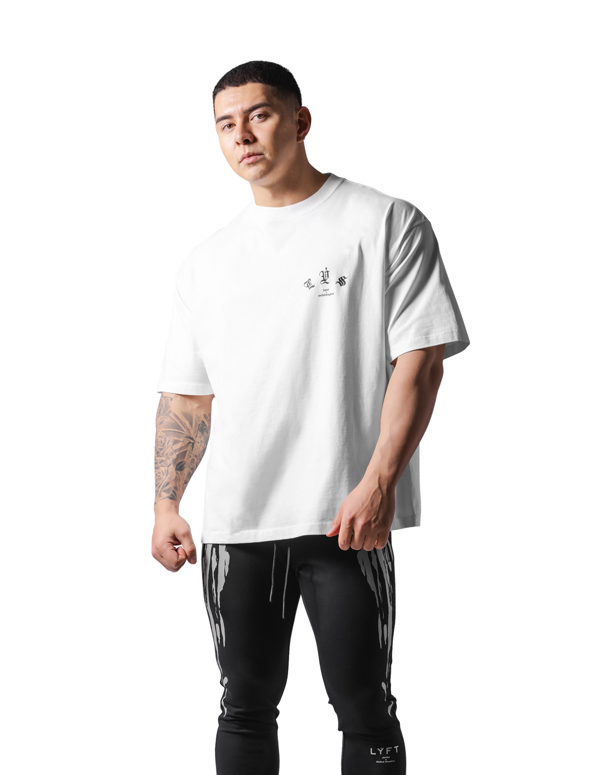 Old English Big T-Shirt - White