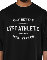LÝFT Athletic Logo Extra Big T-Shirt - Black