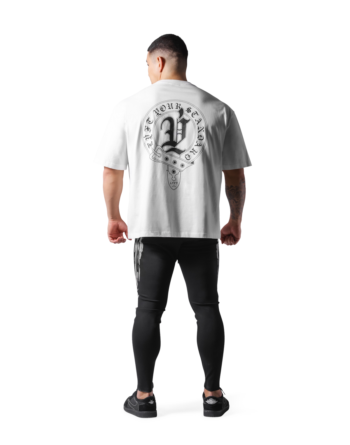 Old English Big T-Shirt - White