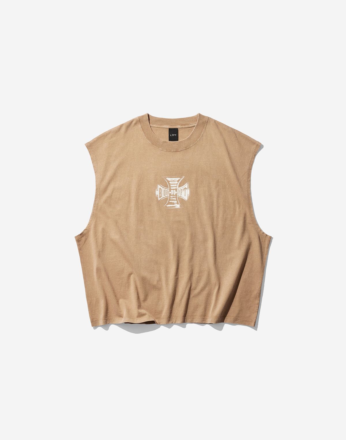 Iron Cross Logo Vintage Tanktop - Brown