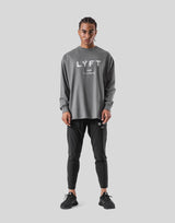 LÝFT Logo Long T-Shirt - D.Grey