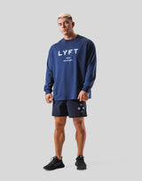 LÝFT Logo Long T-Shirt - Navy