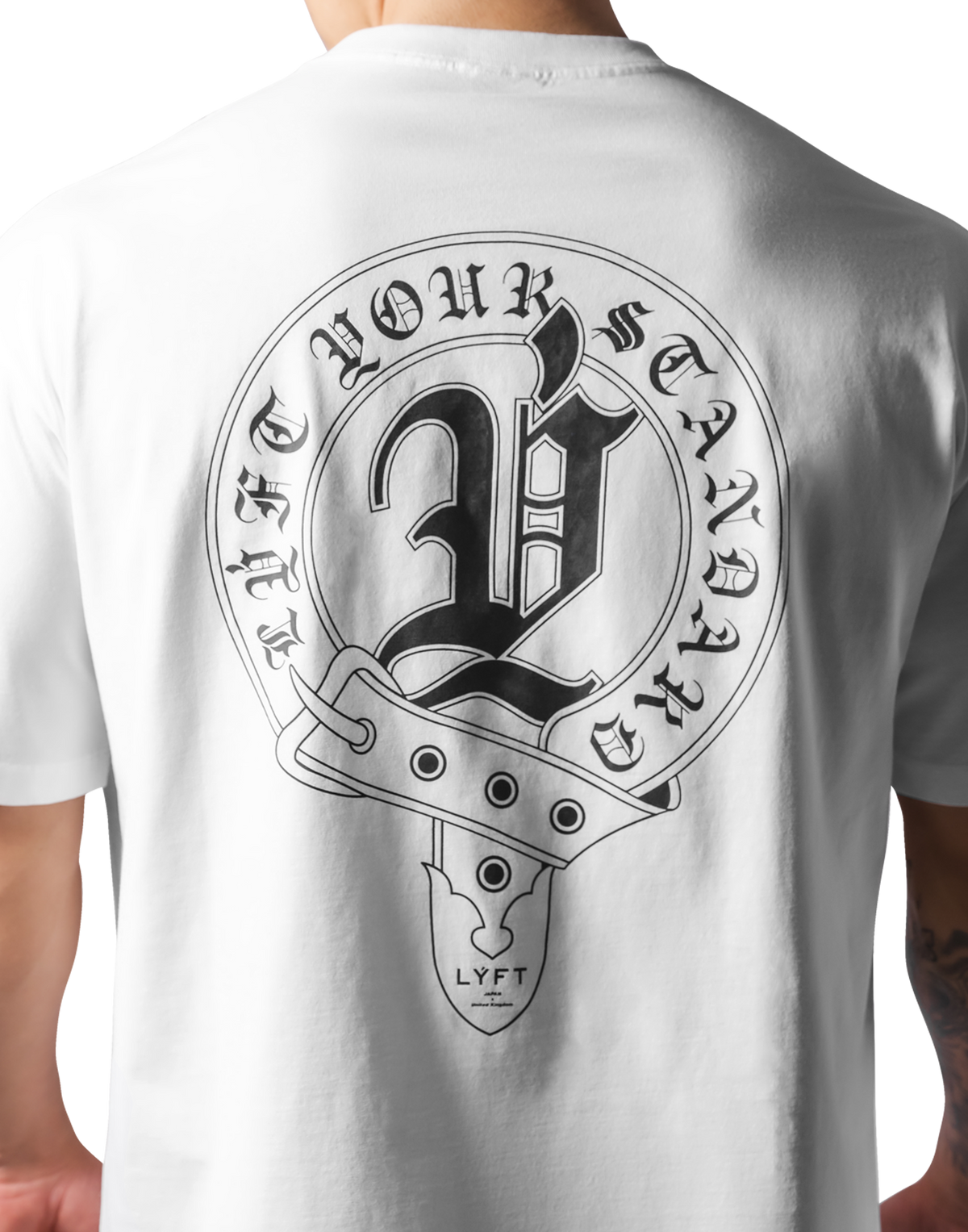 Old English Big T-Shirt - White