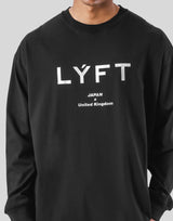 LÝFT Logo Long T-Shirt - Black