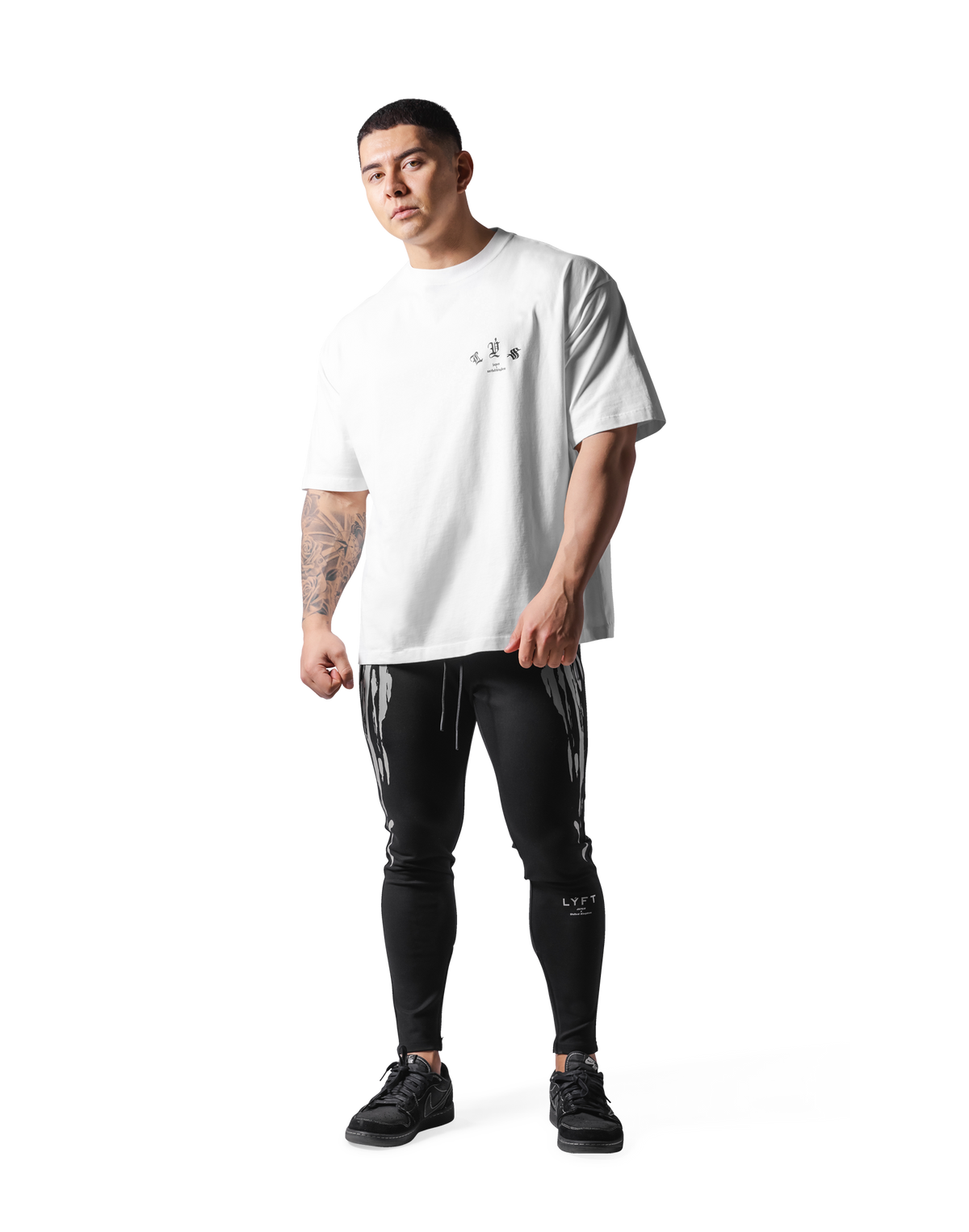 Old English Big T-Shirt - White